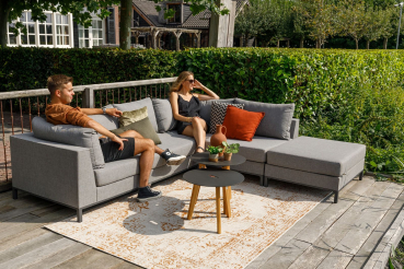 Preview: EXOTAN® Sicilie Gartenlounge Nanotex Grau Rechts